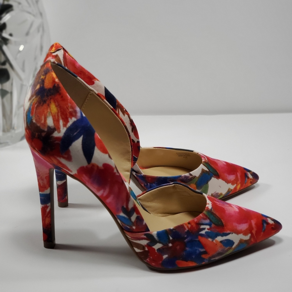 Women's Guess Floral D'Orsay Stiletto Heels 8.5